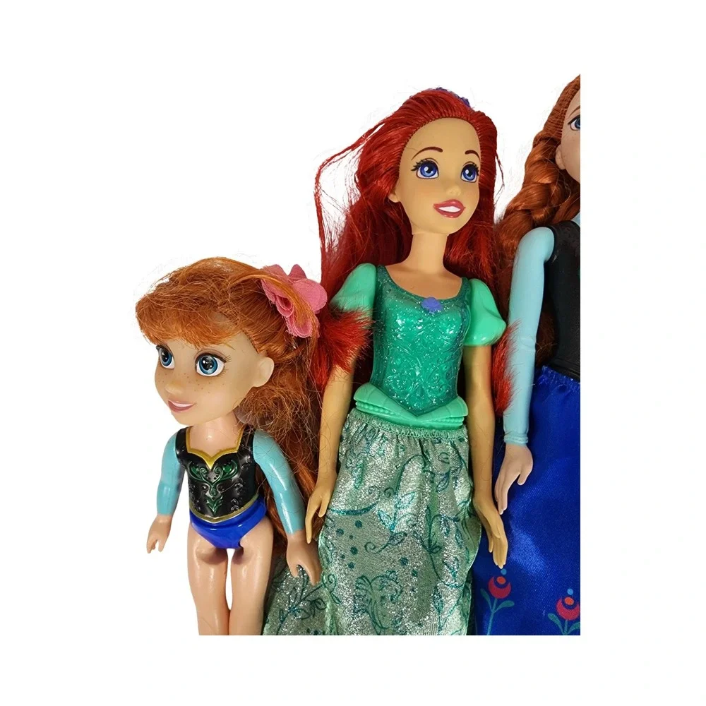 Disney Princess Doll Set Ariel Anna Rapunzel Snow White Inspired Toy Figures lot